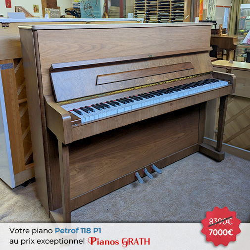Carousel Piano Petrof P 118 P1 neuf