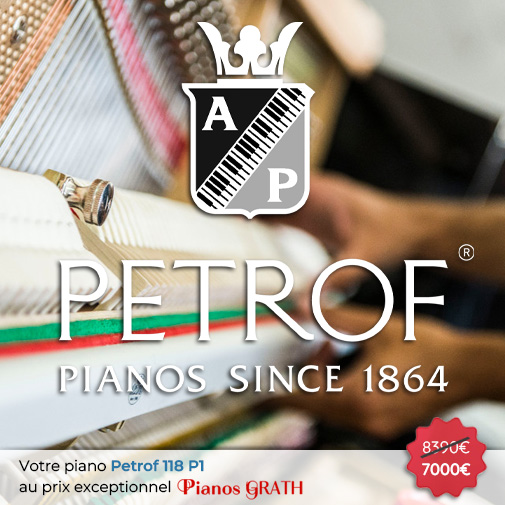 Carousel Piano Petrof P 118 P1 neuf