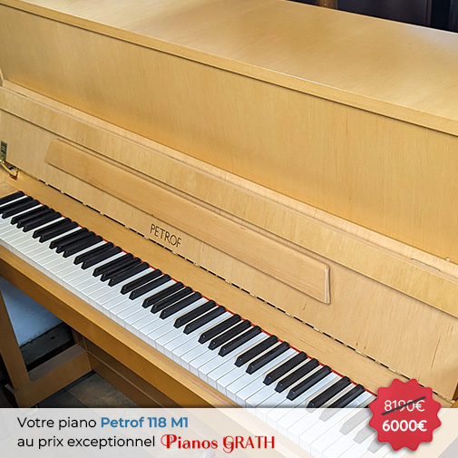 Carousel Piano Petrof P 118 M1 neuf