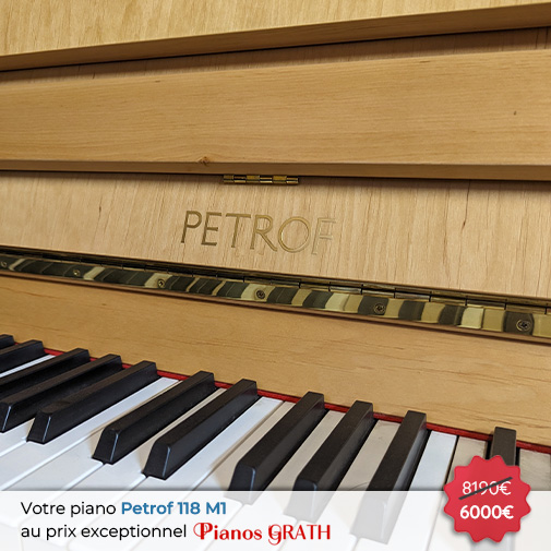 Carousel Piano Petrof P 118 M1 neuf