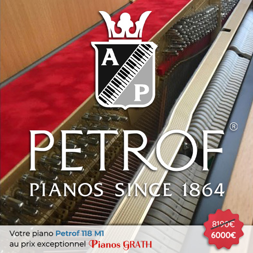 Carousel Piano Petrof P 118 M1 neuf